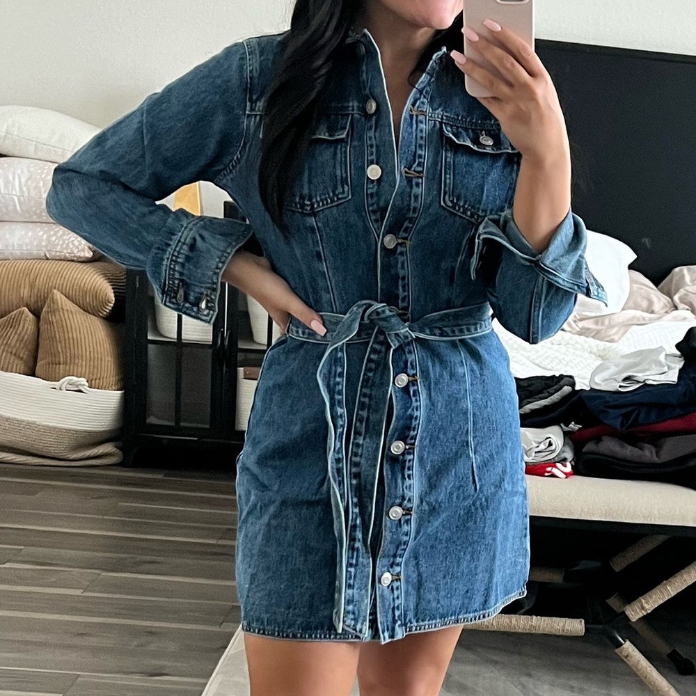 Showpo Classic Denim Shirt Dress